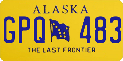AK license plate GPQ483