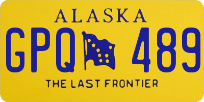 AK license plate GPQ489