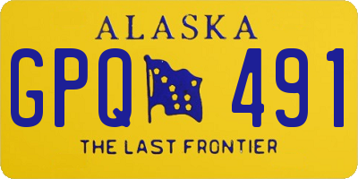 AK license plate GPQ491