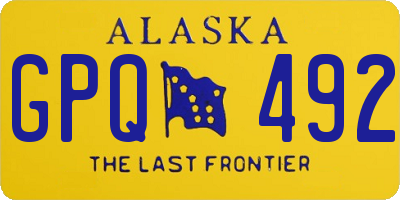 AK license plate GPQ492