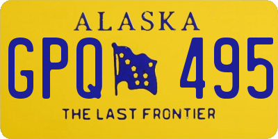 AK license plate GPQ495