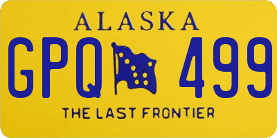 AK license plate GPQ499