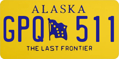 AK license plate GPQ511