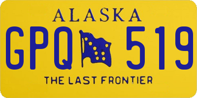 AK license plate GPQ519