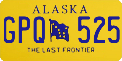 AK license plate GPQ525