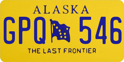 AK license plate GPQ546