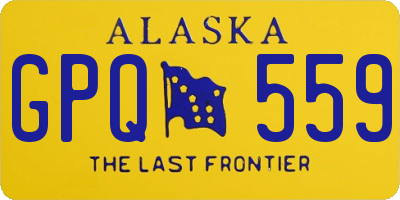 AK license plate GPQ559