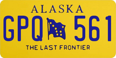 AK license plate GPQ561