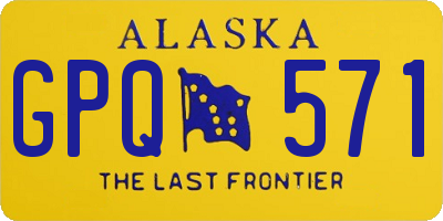 AK license plate GPQ571
