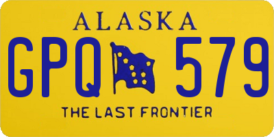 AK license plate GPQ579