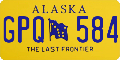 AK license plate GPQ584