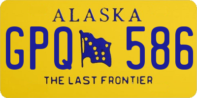 AK license plate GPQ586