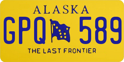 AK license plate GPQ589