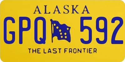 AK license plate GPQ592