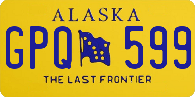 AK license plate GPQ599