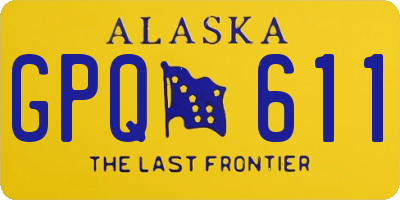 AK license plate GPQ611