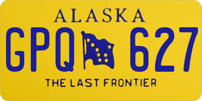AK license plate GPQ627