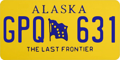 AK license plate GPQ631