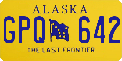 AK license plate GPQ642
