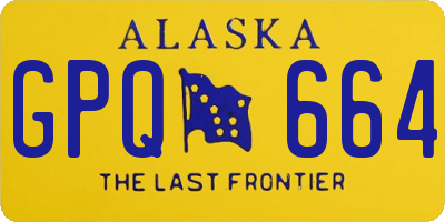 AK license plate GPQ664