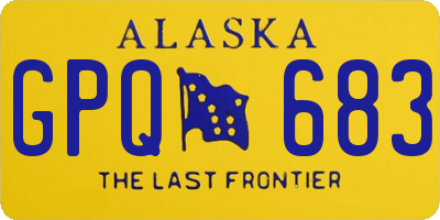 AK license plate GPQ683