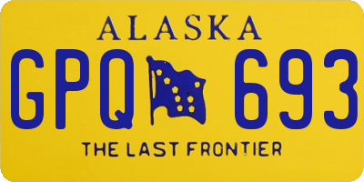AK license plate GPQ693