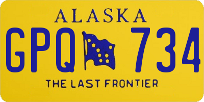 AK license plate GPQ734