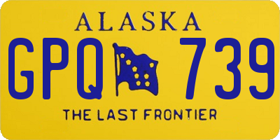 AK license plate GPQ739