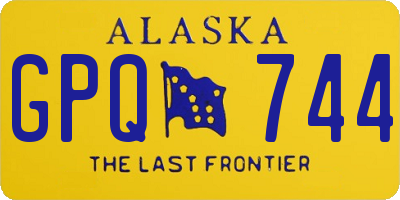 AK license plate GPQ744