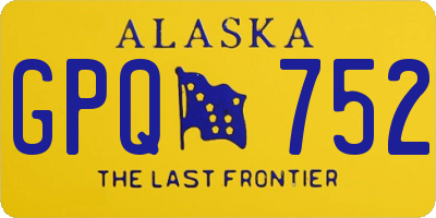 AK license plate GPQ752