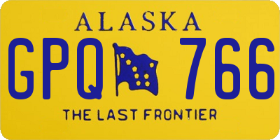AK license plate GPQ766