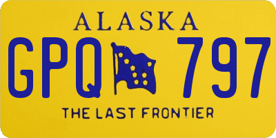 AK license plate GPQ797