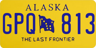 AK license plate GPQ813