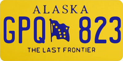 AK license plate GPQ823