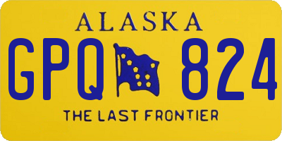 AK license plate GPQ824