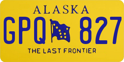 AK license plate GPQ827