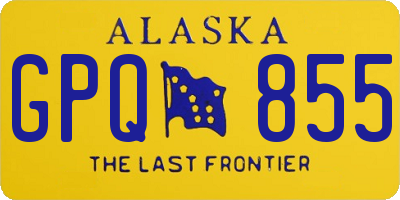 AK license plate GPQ855