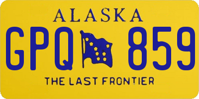 AK license plate GPQ859