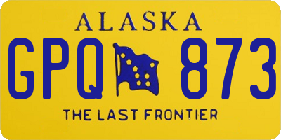 AK license plate GPQ873