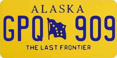 AK license plate GPQ909