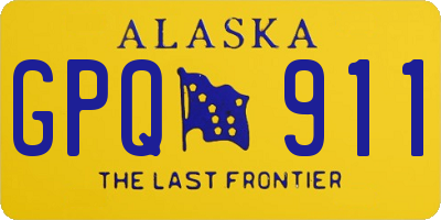 AK license plate GPQ911