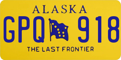 AK license plate GPQ918