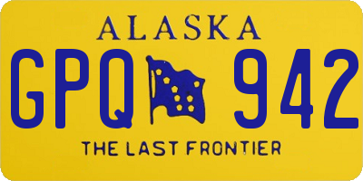 AK license plate GPQ942