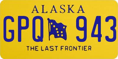 AK license plate GPQ943