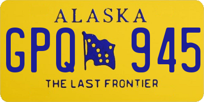 AK license plate GPQ945