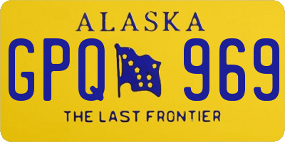 AK license plate GPQ969