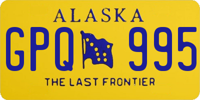 AK license plate GPQ995