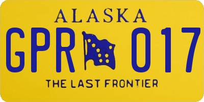AK license plate GPR017