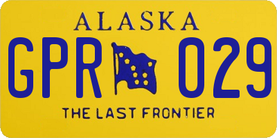 AK license plate GPR029