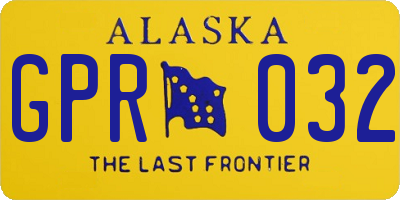 AK license plate GPR032